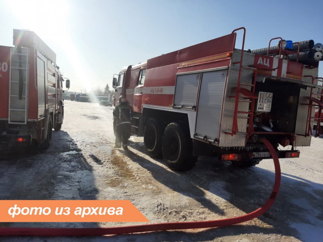 Пожарно-спасательные подразделения Ленинградской области выехали на пожар в г. Кингисепп