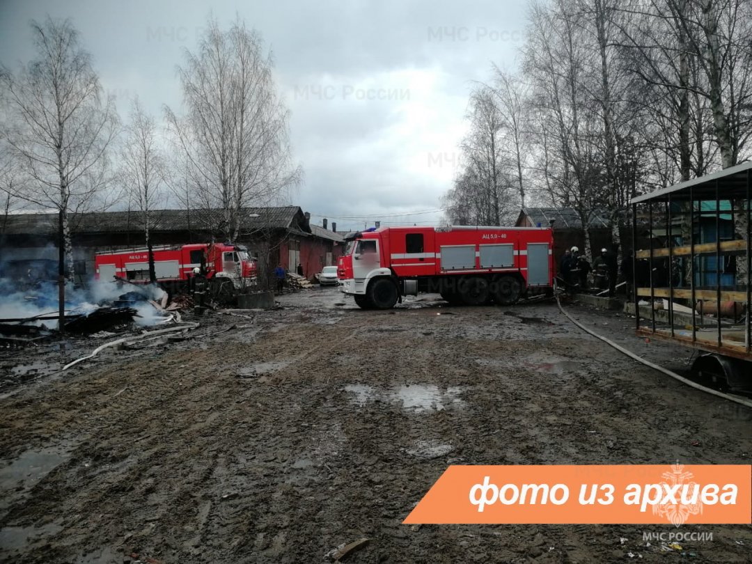 Пожарно-спасательные подразделения Ленинградской области локализовали пожар в г. Кингисепп
