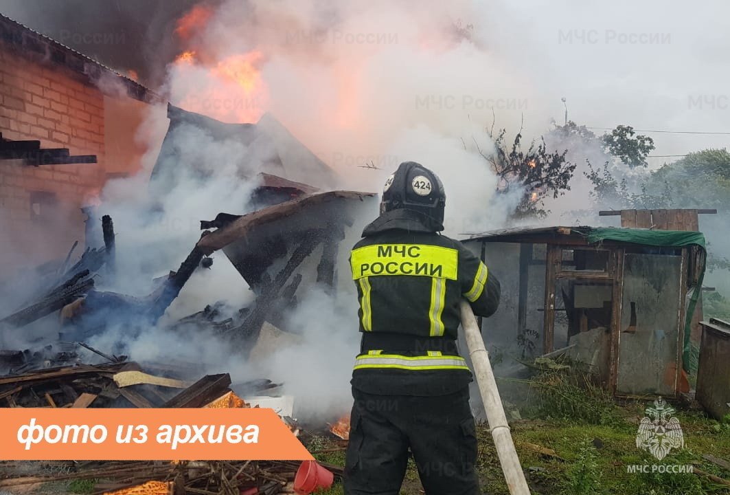 Пожарно-спасательные подразделения Ленинградской области ликвидировали пожар в Кингисеппском районе